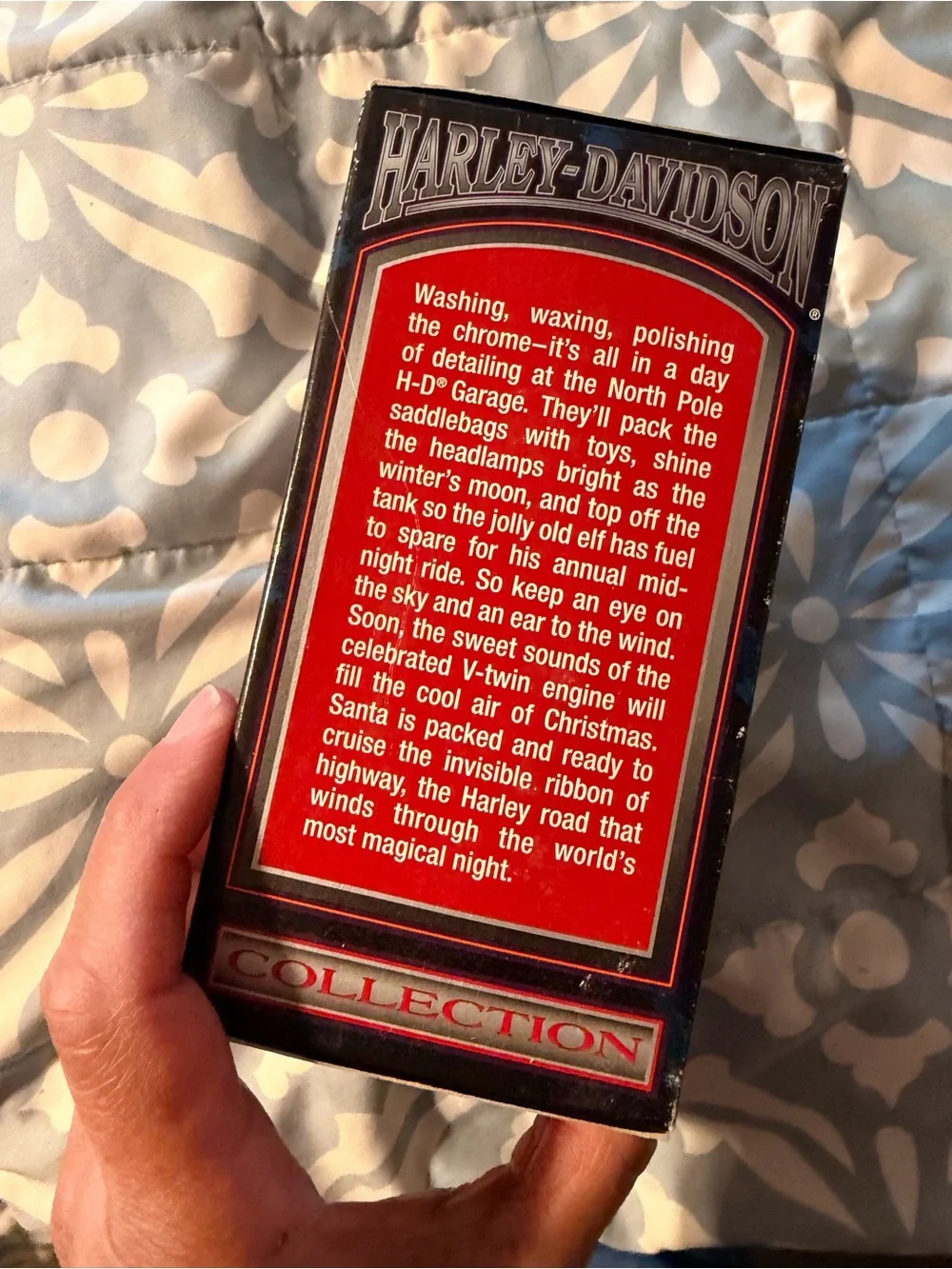 Harley-Davidson Black Box Collectible with Yellow Accent